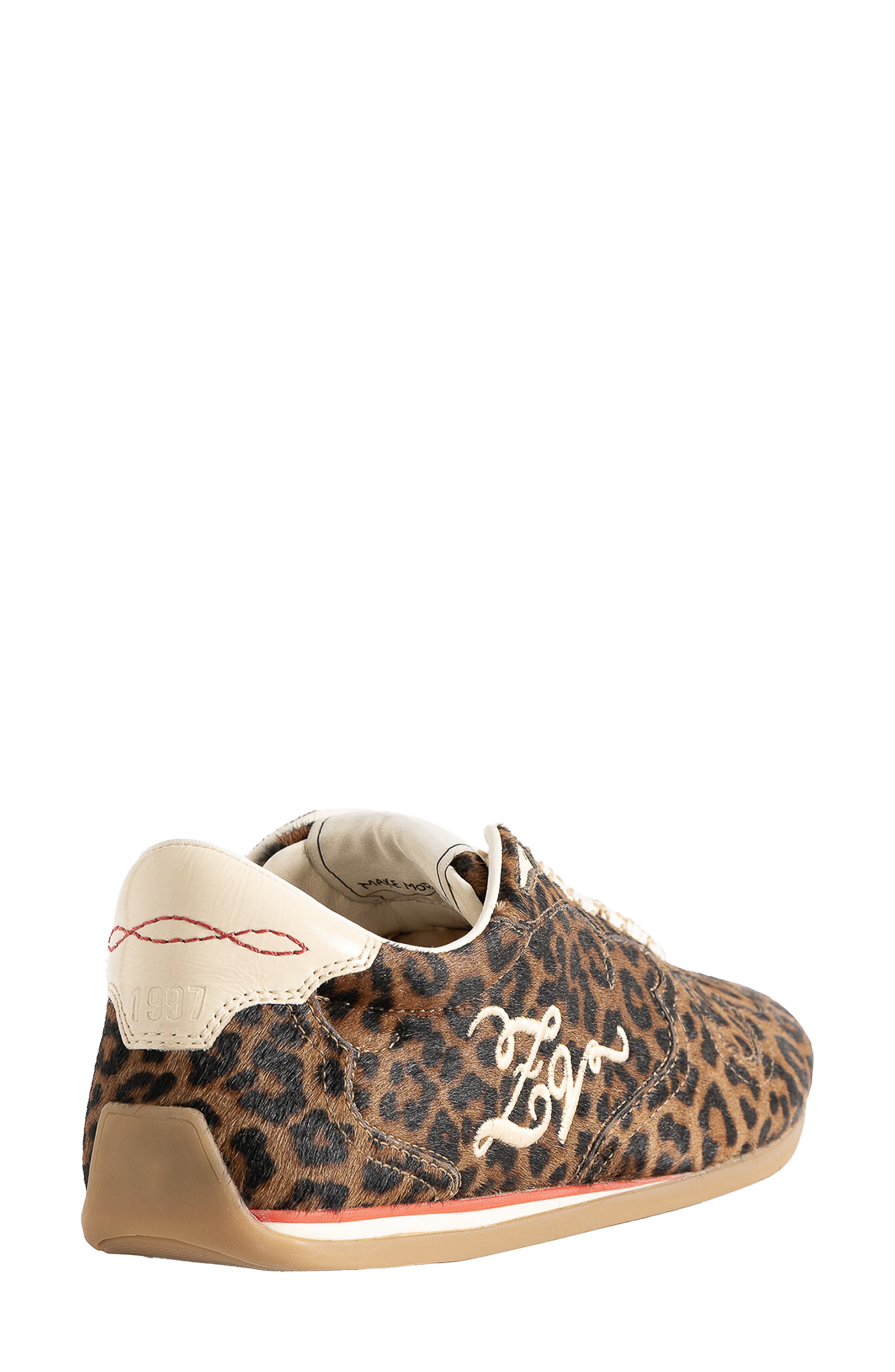 ZV Dance Leo Genuine Calf Hair Sneaker, Alternate, color, BRANDY CALF HAIR