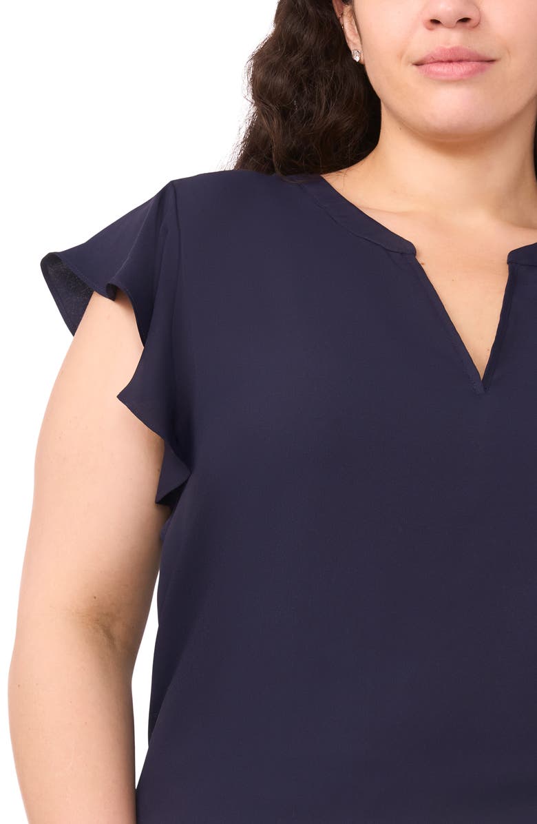 Halogen<sup>®</sup> Flutter Sleeve Top, Alternate, color, Baritone Blue
