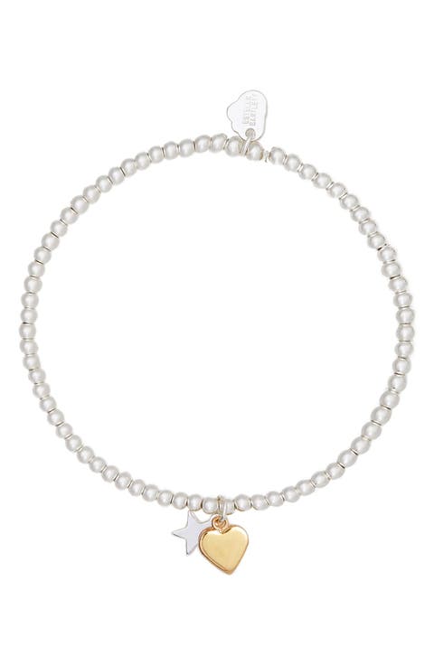 Sienna Heart & Moon Charm Bracelet