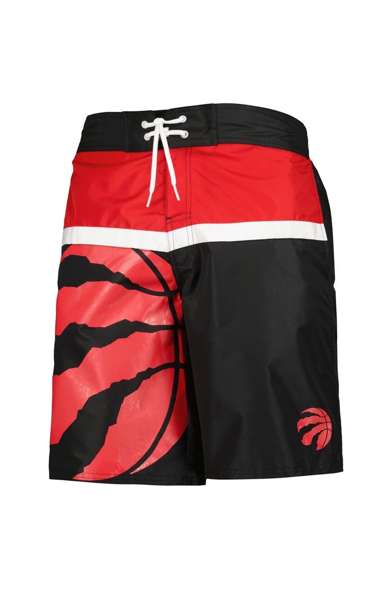 Men's G-III Sports by Carl Banks Black Toronto Raptors Sea Wind Swim Trunks, Alternate, color, Black