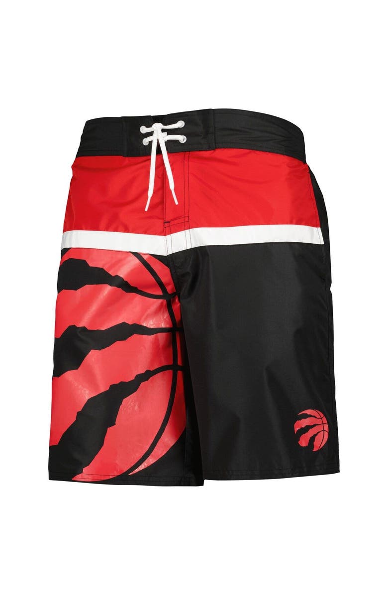 G-III SPORTS BY CARL BANKS Men's G-III Sports by Carl Banks Black Toronto Raptors Sea Wind Swim Trunks, Alternate, color, Black