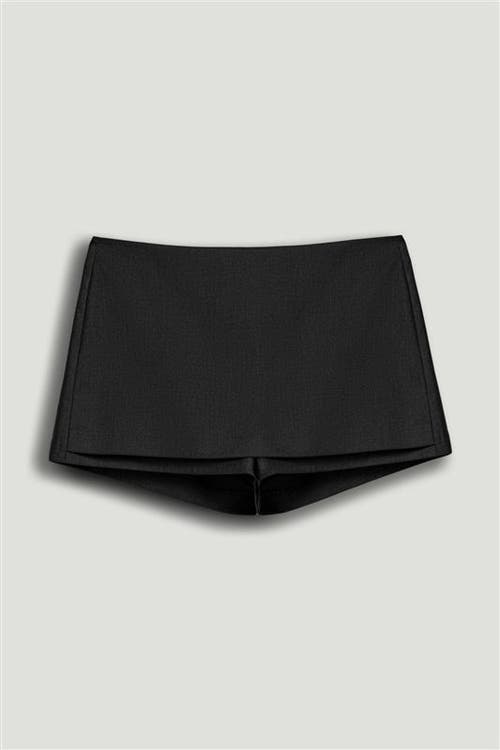 Nocturne Low Rise Mini Skort In Black