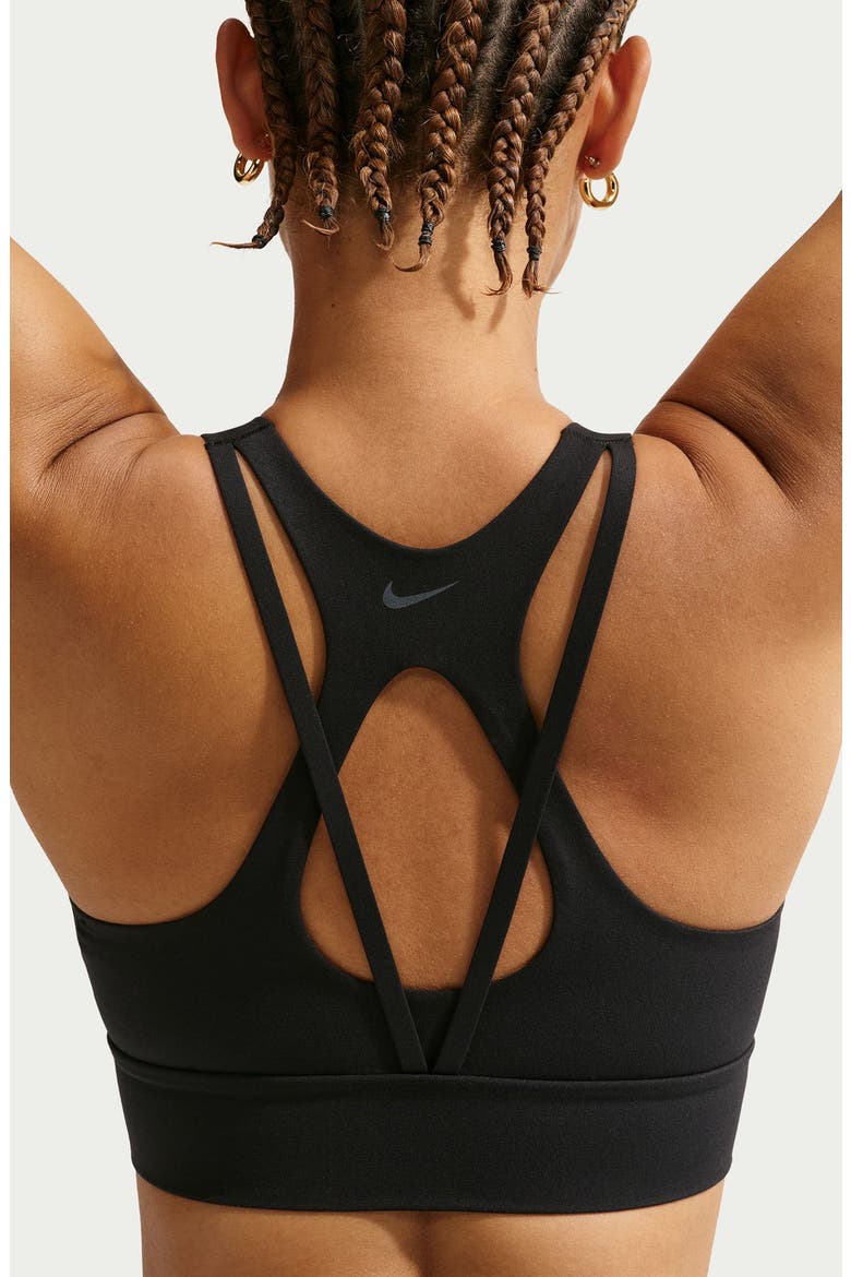 Zenvy Light-Support Sports Bra, Alternate, color, 010 BLACK/COL GY