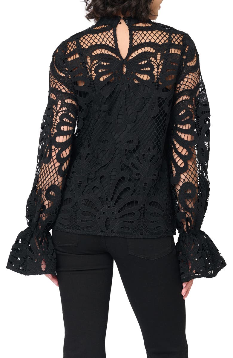 GIBSONLOOK Lovely in Lace Top, Alternate, color, Black