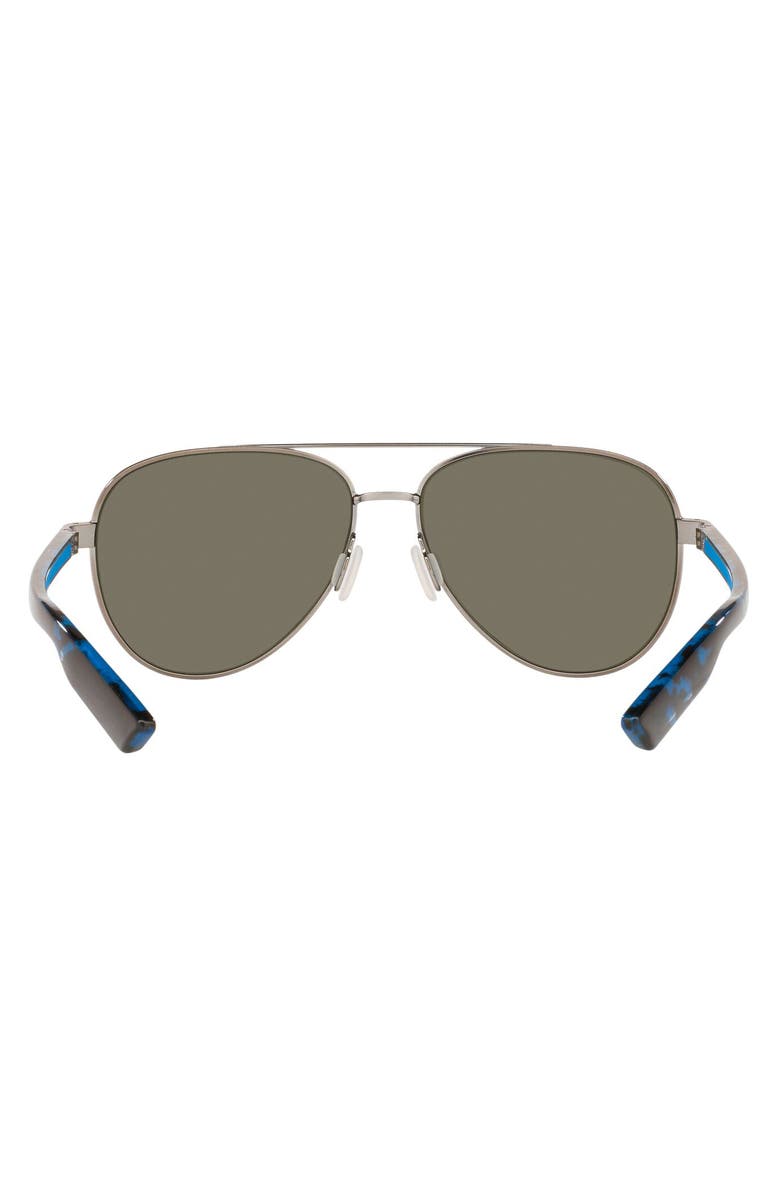 Costa Del Mar 57mm Peli Polarized Mirrored Pilot Sunglasses, Alternate, color, 