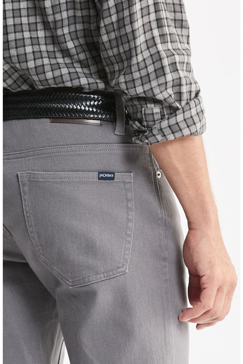 Brushed Bull Denim 5-Pocket Stretch Pants, Alternate, color, GREY