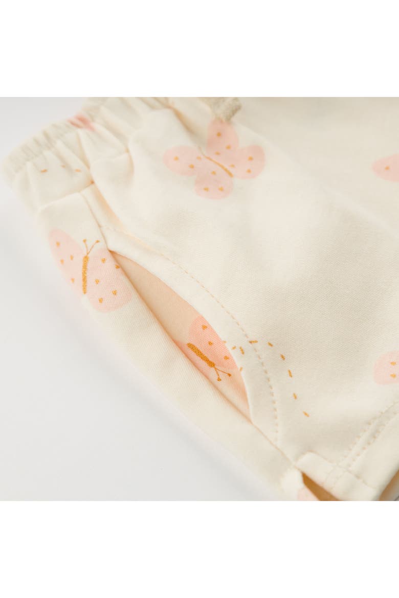 Mini Butterflies Pink Lola Top Jamie Short Set, Alternate, color, Milk