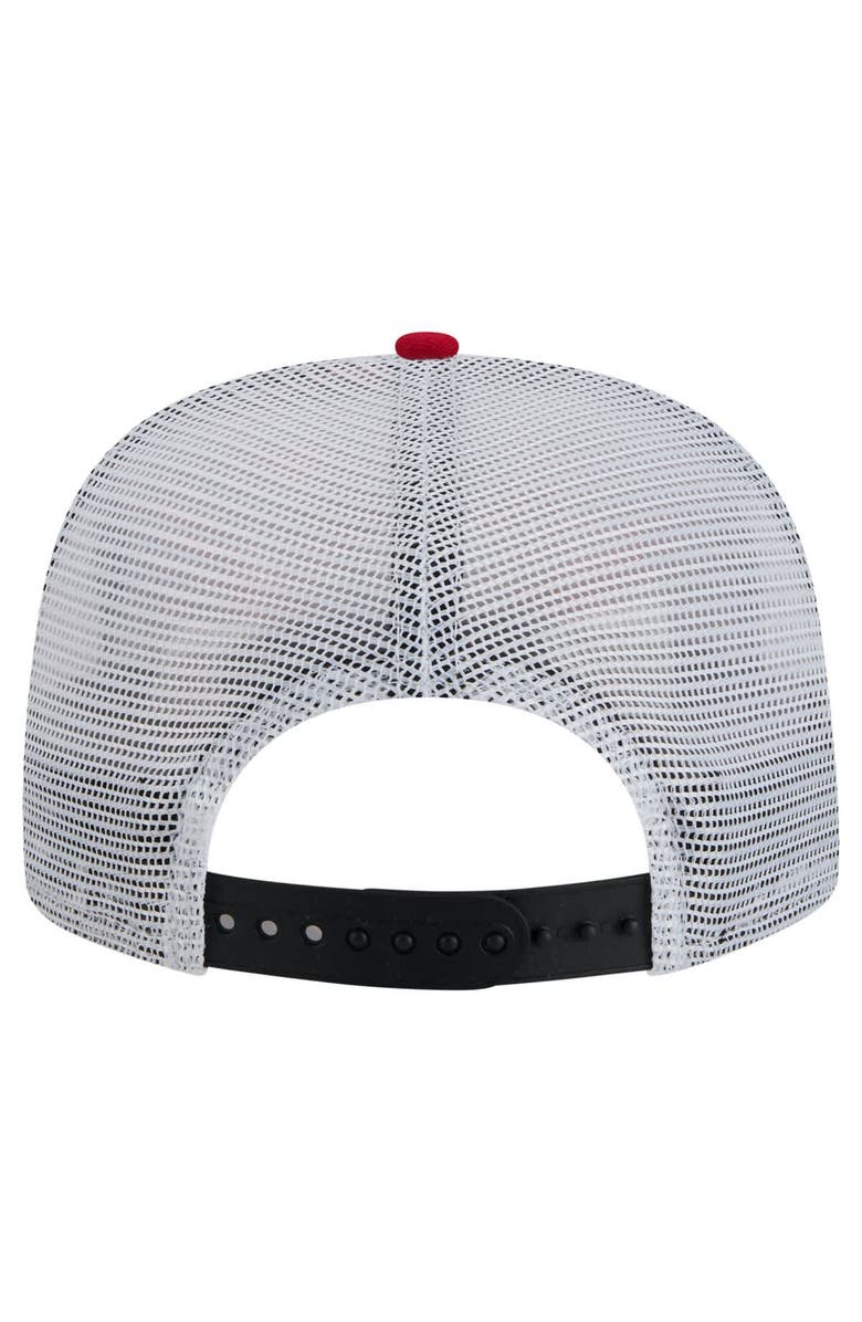 New Era Men's New Era  Black/Red Chicago Blackhawks Throwback V-Dye Adjustable Golfer Hat, Alternate, color, 