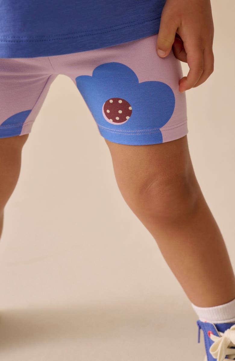 NEXT Kids' Graphic T-Shirt & Bike Shorts Set, Alternate, color, 