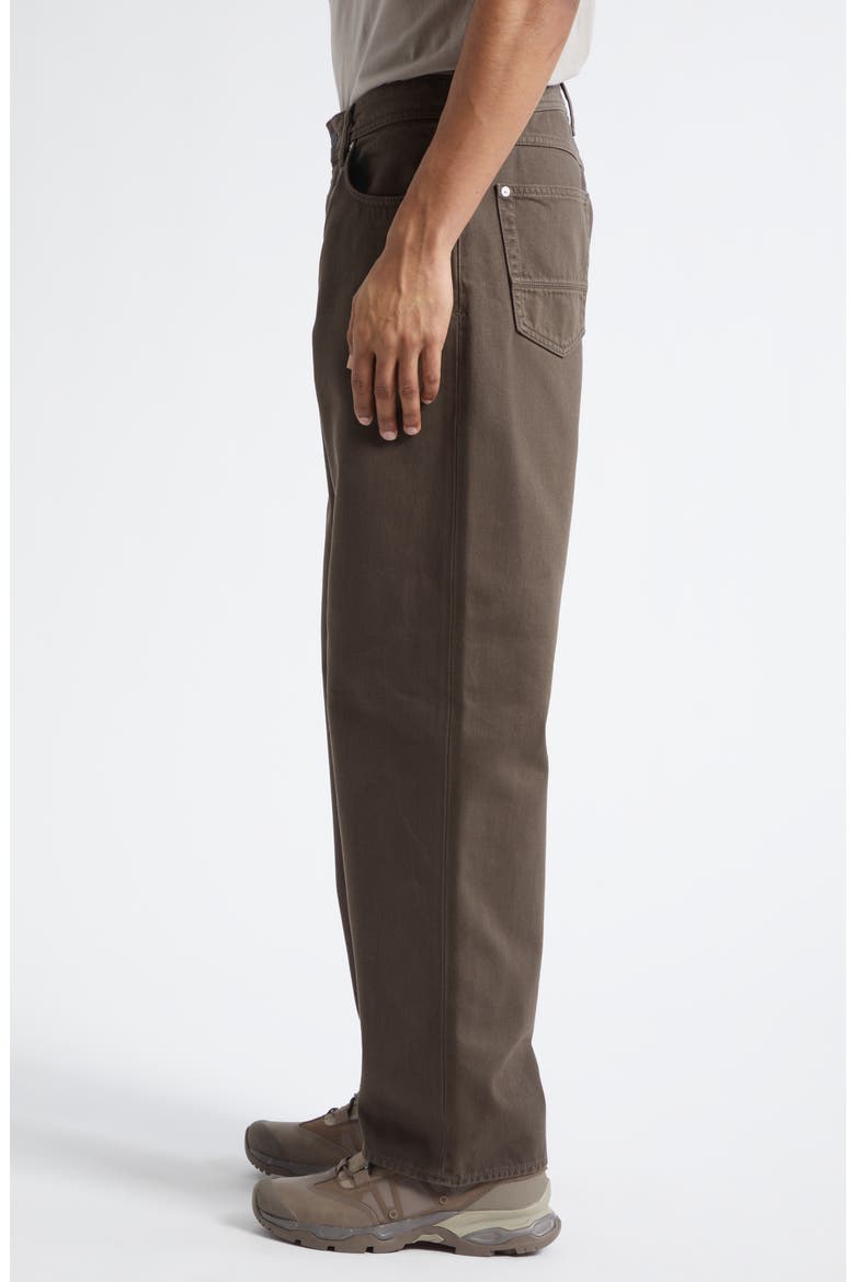 Cotton Five-Pocket Straight Leg Pants, Alternate, color, UMBER
