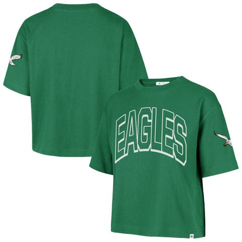Women's '47 Kelly Green Philadelphia Eagles Call Out Reed City T-Shirt