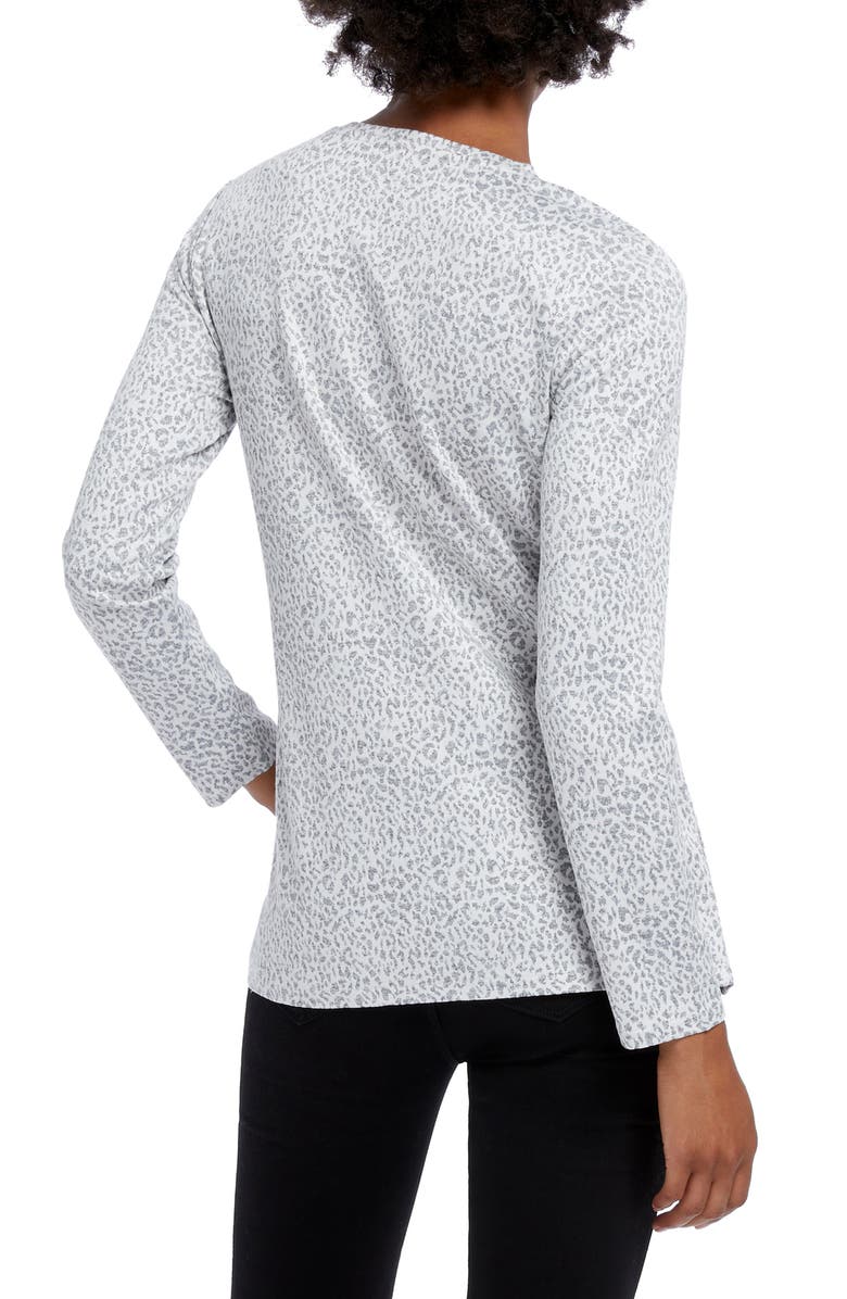 NIC+ZOE Leo Leopard Print Long Sleeve Top, Alternate, color,