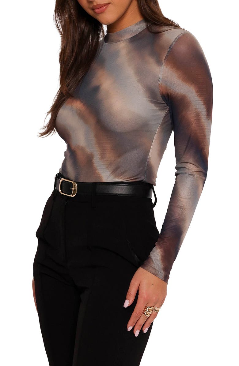 Petal & Pup Zallocco Long Sleeve Mesh Top, Alternate, color, 