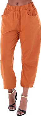 Dai Moda Crop Barrel Leg Pants