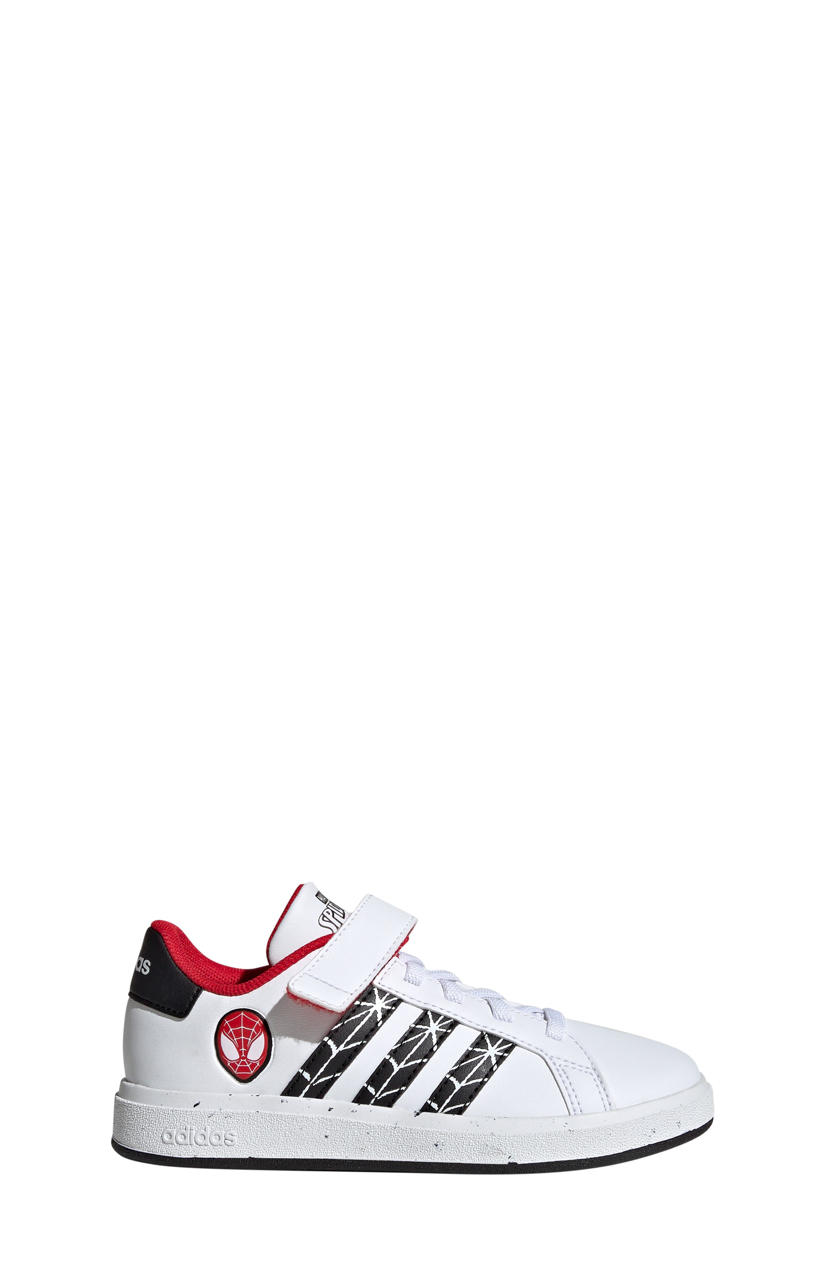 adidas x Marvel Spider-Man Kids' Grand Court Tennis Shoe, Alternate, color, 