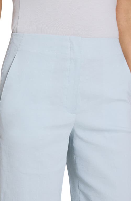 Theory Clean Terena Crop Wide Leg Linen Blend Pants