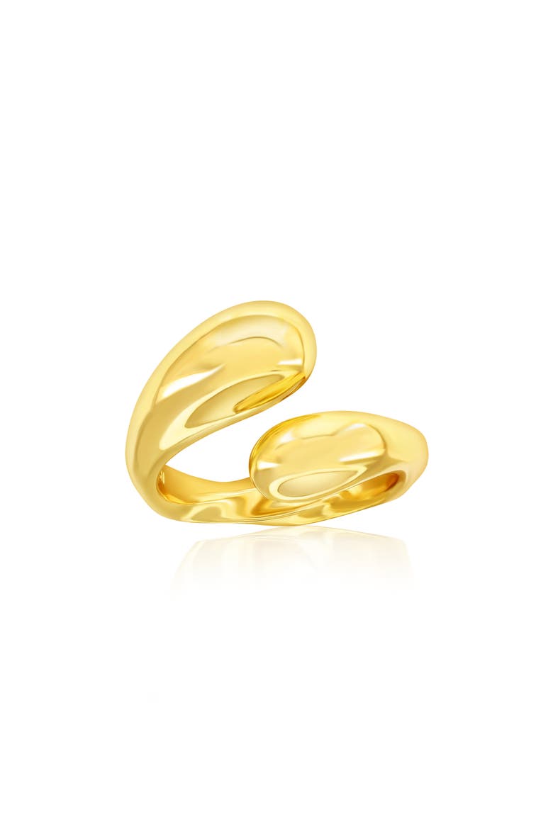 Puffed Bypass Ring, Main, color, GOLD