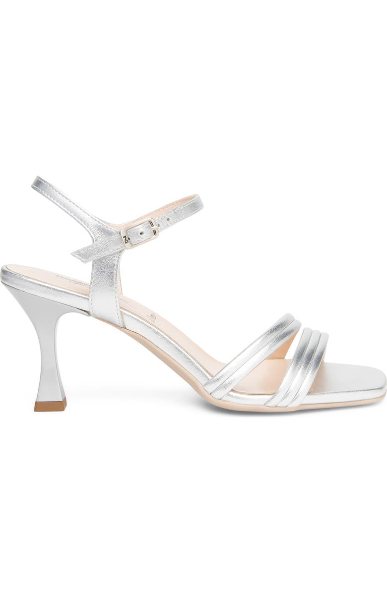 NeroGiardini Ankle Strap Sandal, Alternate, color, Silver