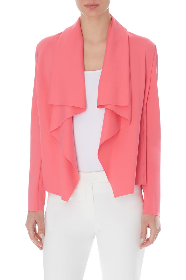 Drape Front Jacket, Main, color, CAMELLIA
