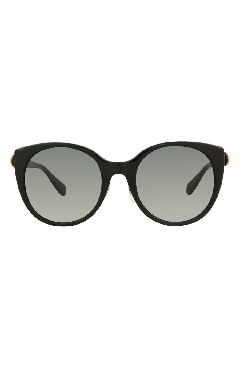 Gucci 54mm Cat Eye Sunglasses, Main, color, Shiny Black
