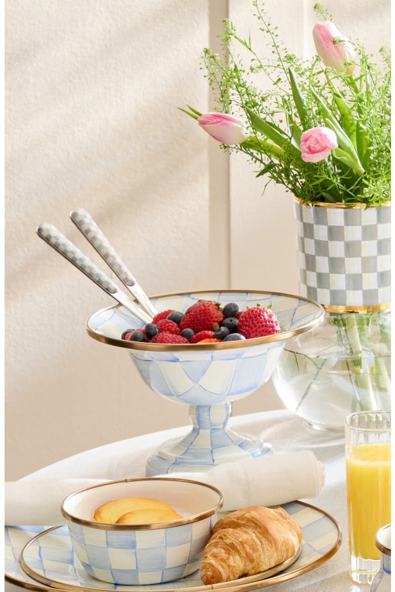 Sterling Check Bistro Salad Serving Set, Alternate, color, STERLING
