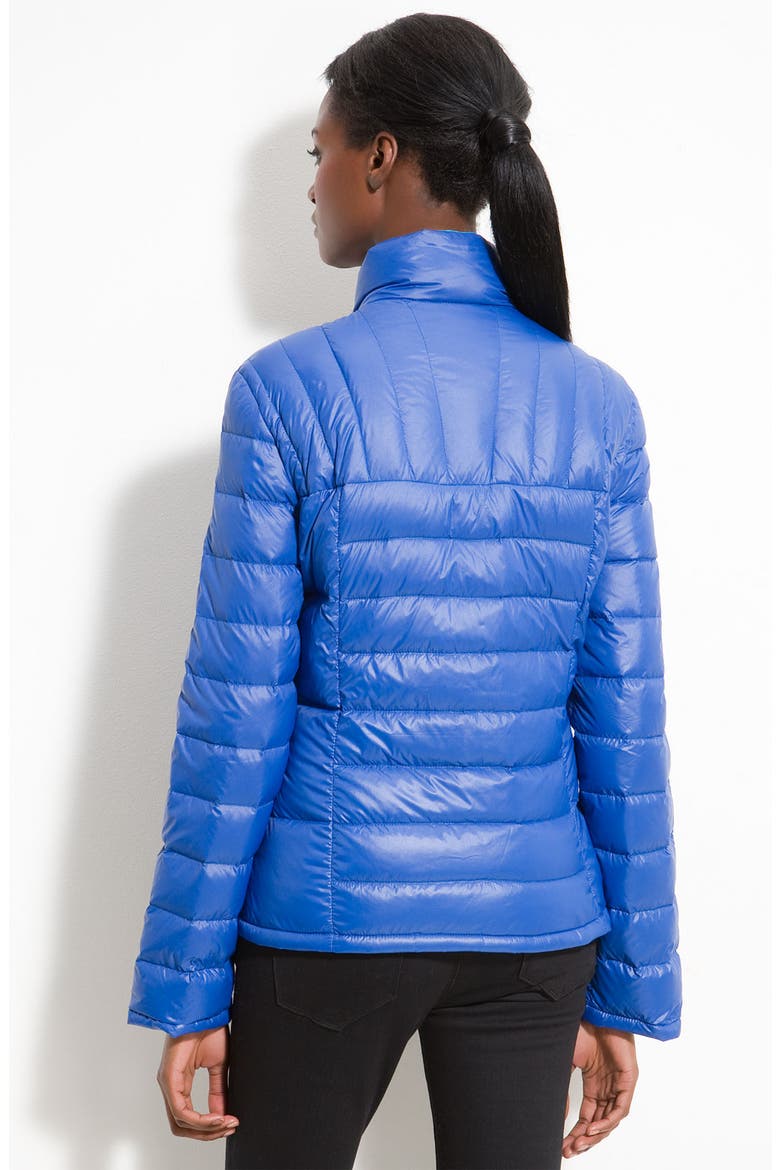 Packable Down Jacket, Alternate, color, MAZARINE BLUE/ SEAGREEN