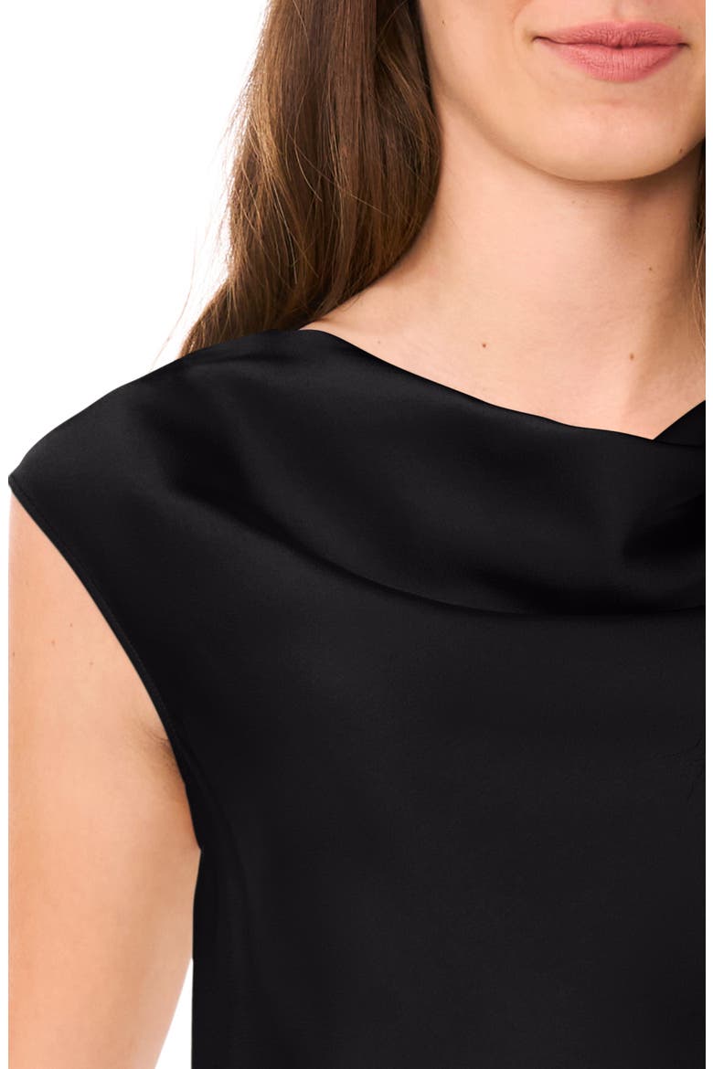 Cowl Neck Sleeveless Top, Alternate, color, RICH BLACK 060