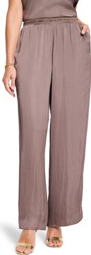 NIC+ZOE Wide Leg Satin Pants