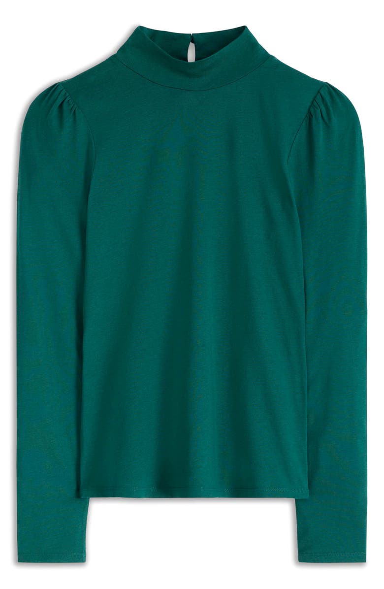 Boden Mock Neck Top, Alternate, color, Emerald Night