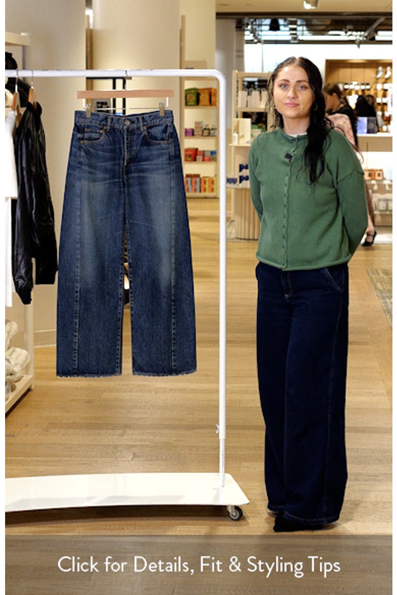 Harlem Side Line High Waist Wide Leg Ankle Jeans video
