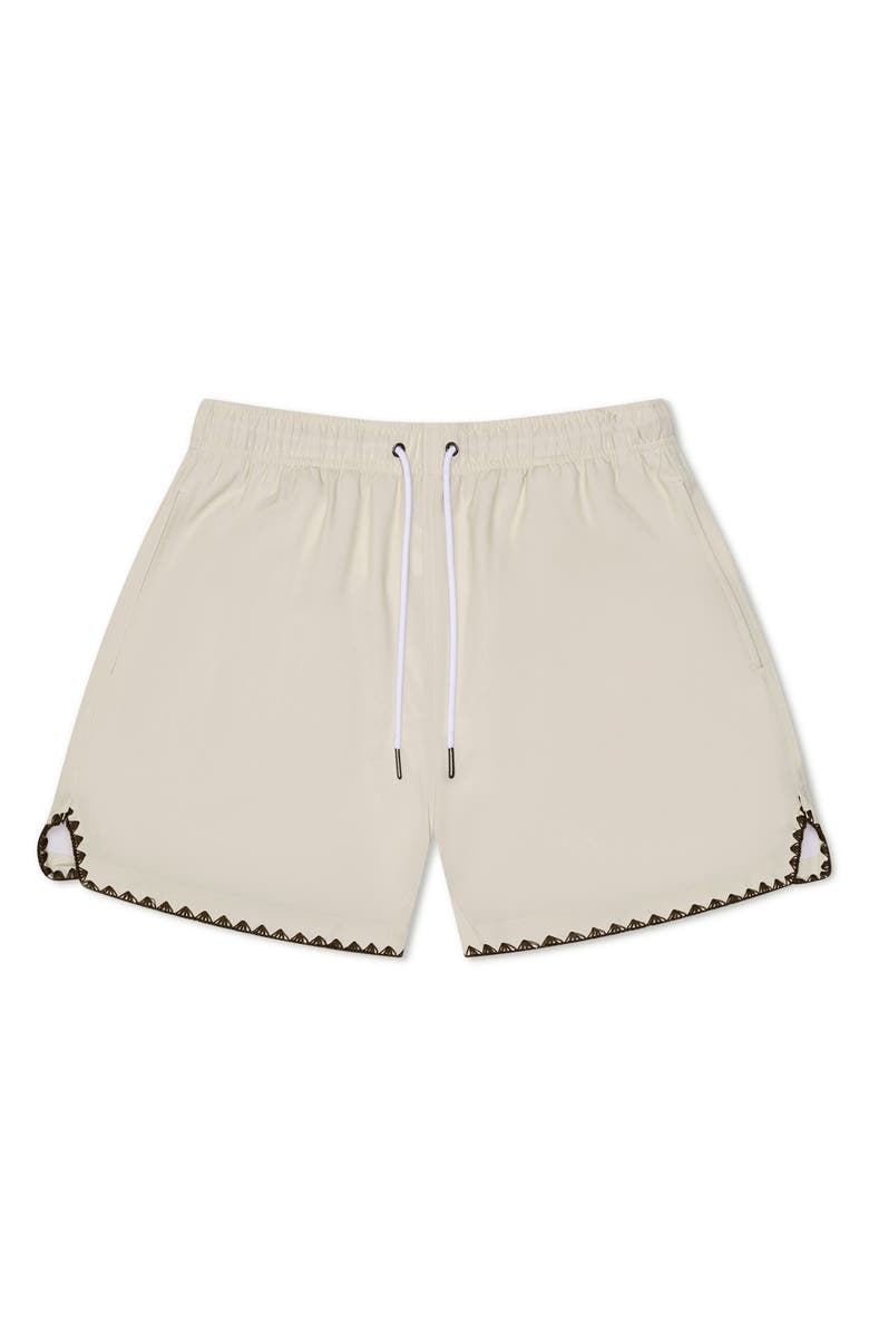 MAVRANS Stitch Waterproof Swim Trunks, Main, color, 