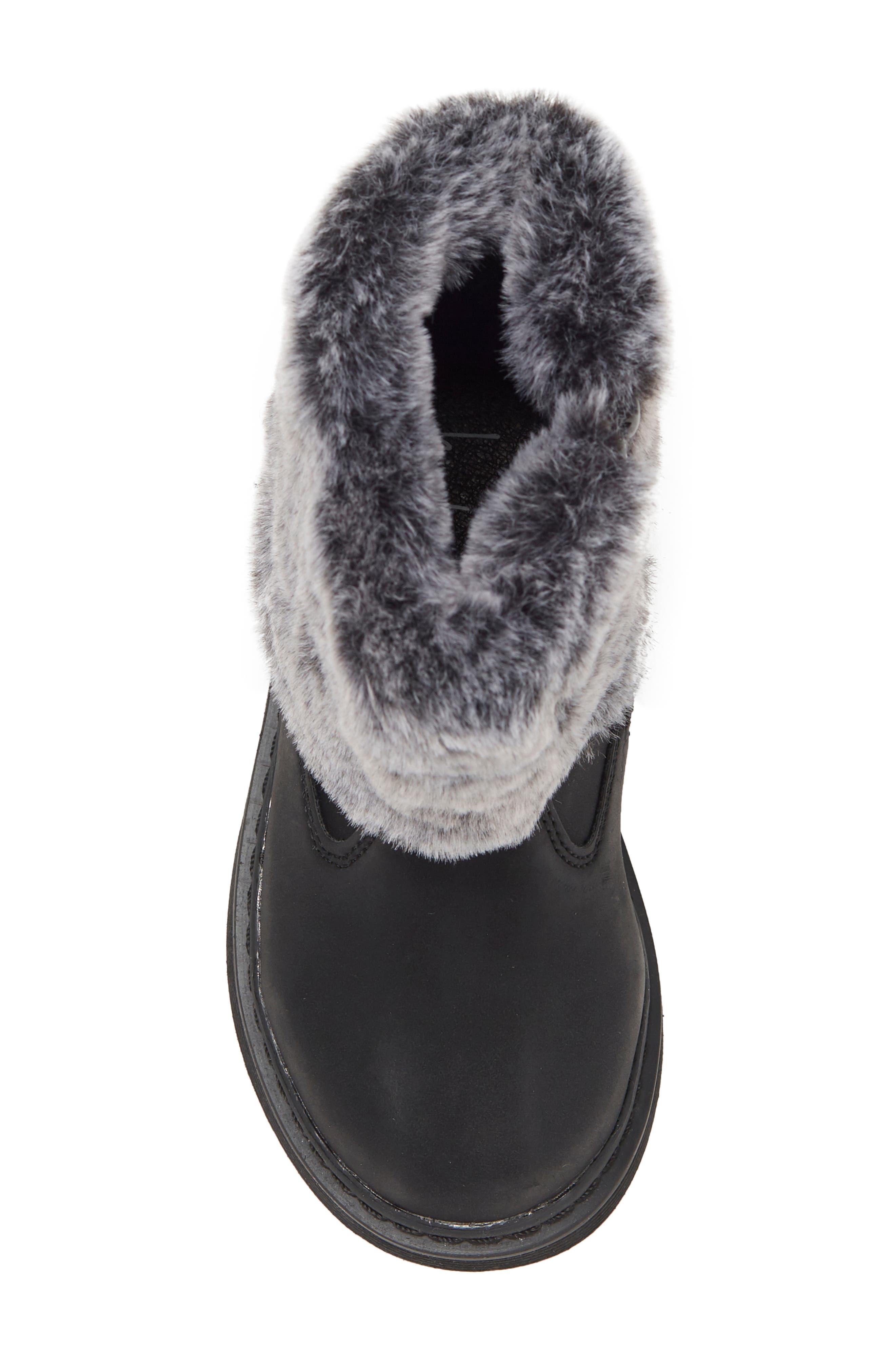 Nicole Miller Kids' Faux Fur Trimmed Boot, Alternate, color, 