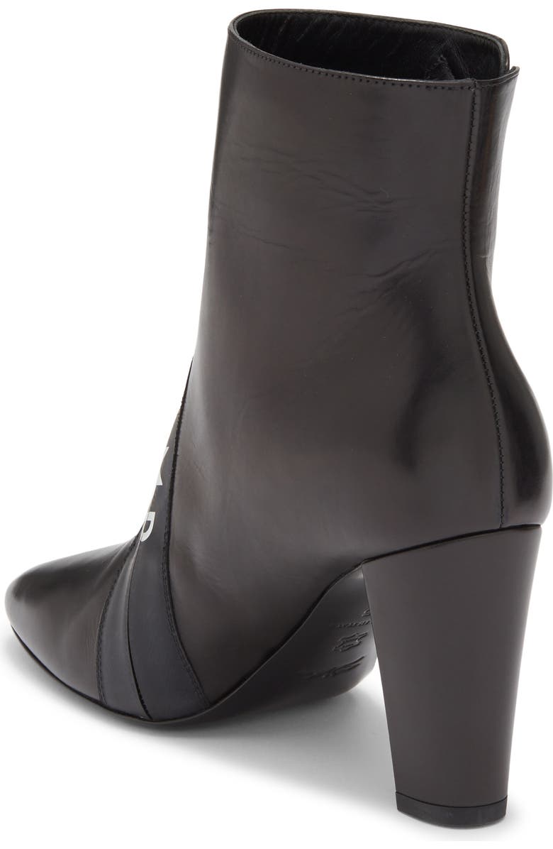 Longchamp Logo Ankle Boot, Alternate, color, Black
