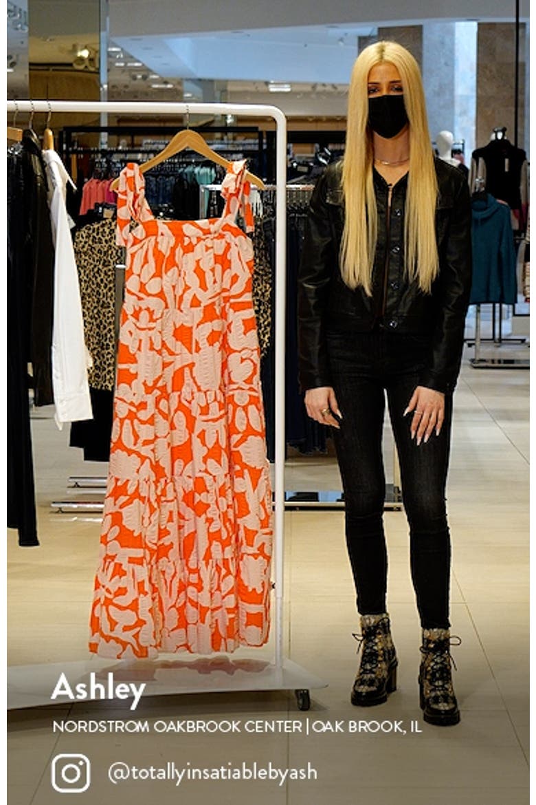Cristina Martinez Print Tiered Sundress video
