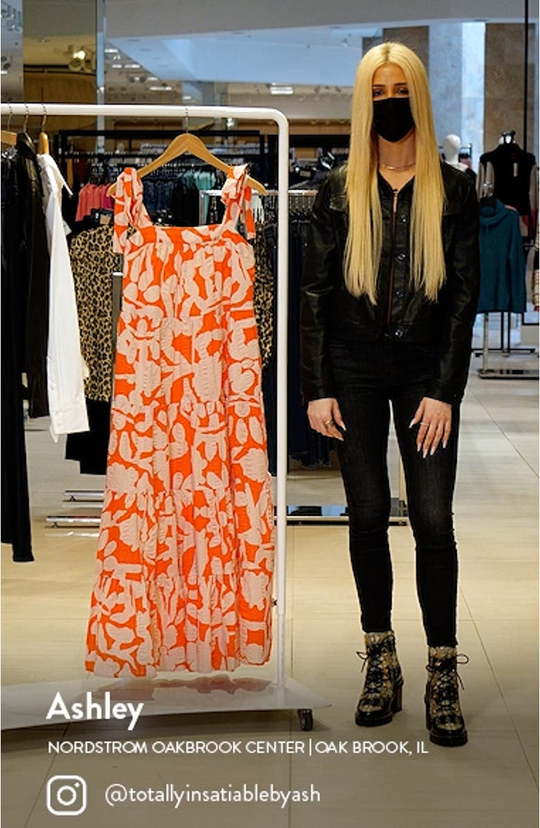 Cristina Martinez Print Tiered Sundress, sales video thumbnail