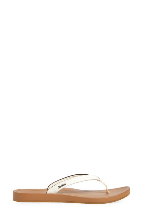 Olukai Uiki Water Resistant Flip Flop In Sand