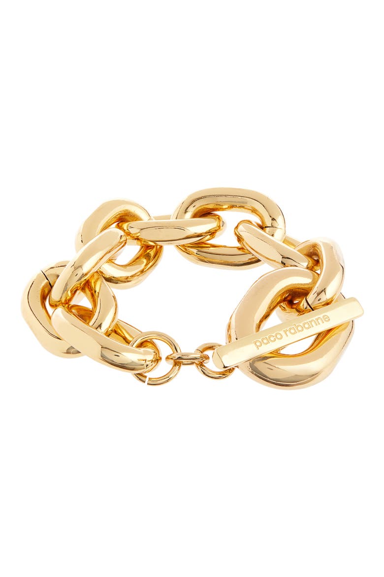 Large Chain Bracelet, Alternate, color, GOLD