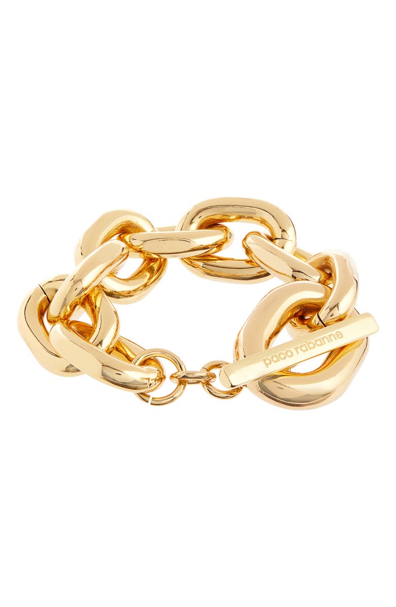 Rabanne Large Chain Bracelet, Alternate, color,