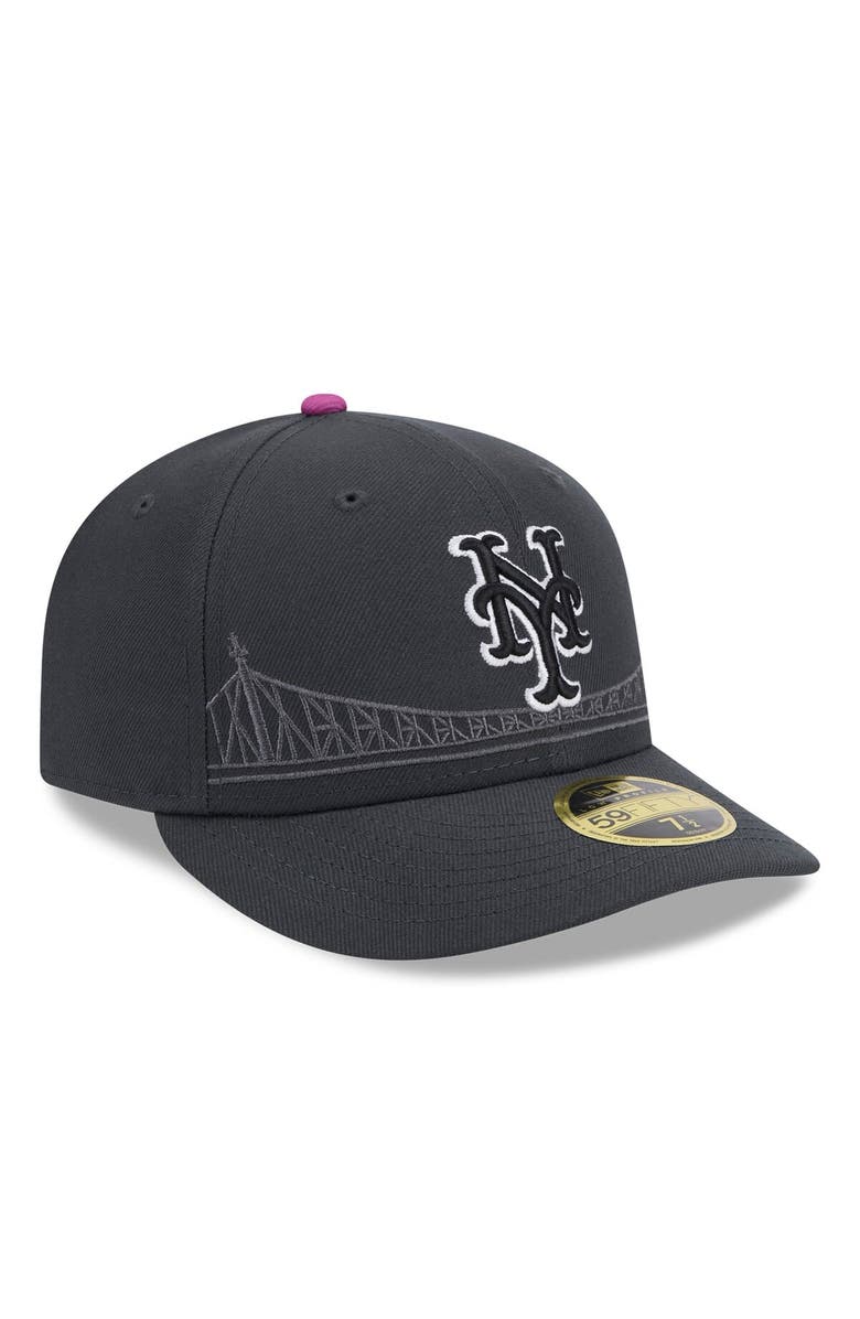 New Era Men's New Era Graphite New York Mets 2024 City Connect Low Profile 59FIFTY Fitted Hat, Alternate, color, 