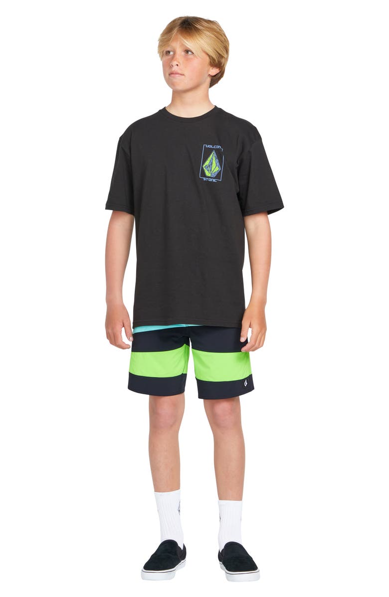 Volcom Kids' Marine Time Mod Liberator Board Shorts, Alternate, color,