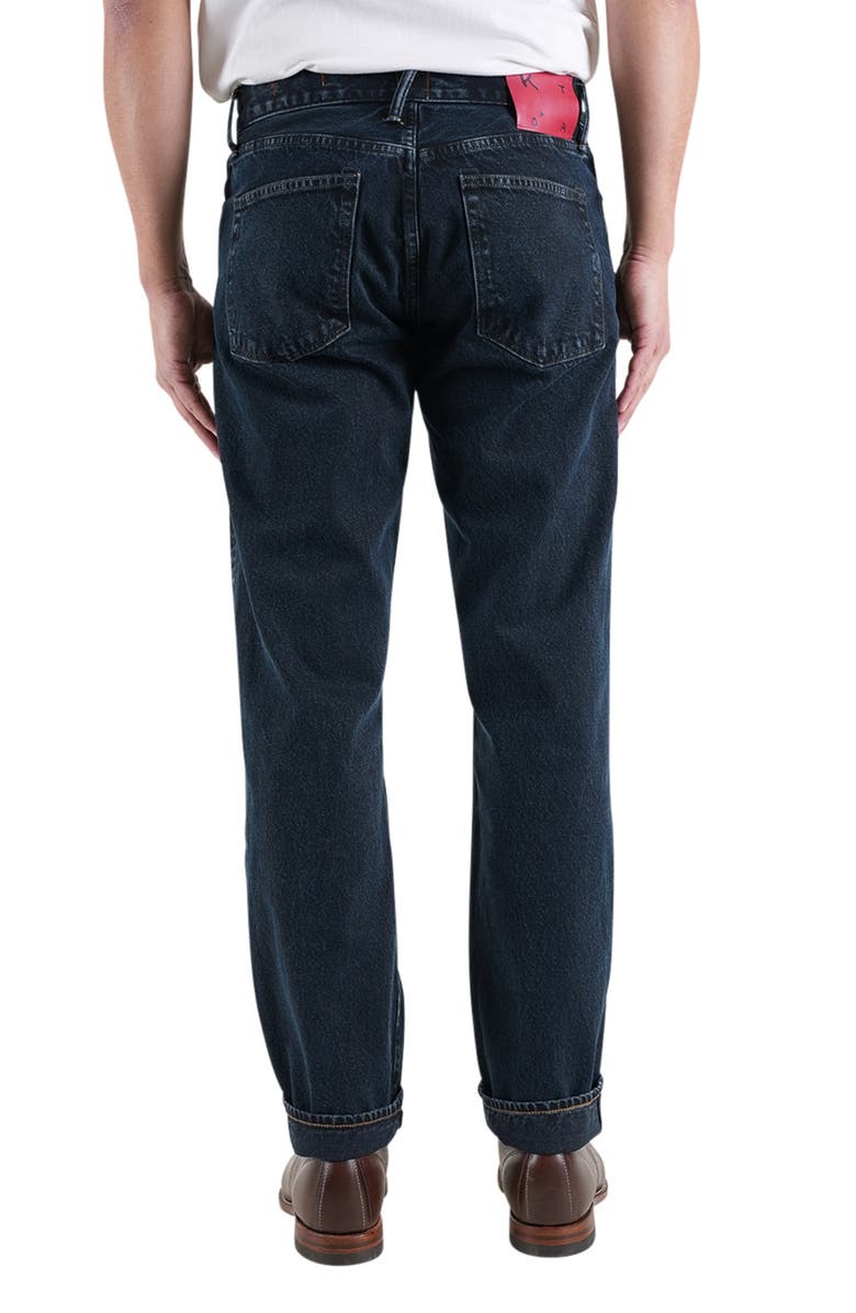 HIROSHI KATO The Barrel Classic Straight Natural Slub Jeans, Alternate, color, Kiki