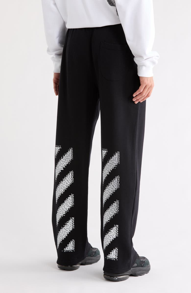 Off-White Pixel Diagonal Sweatpants, Alternate, color, Black-White