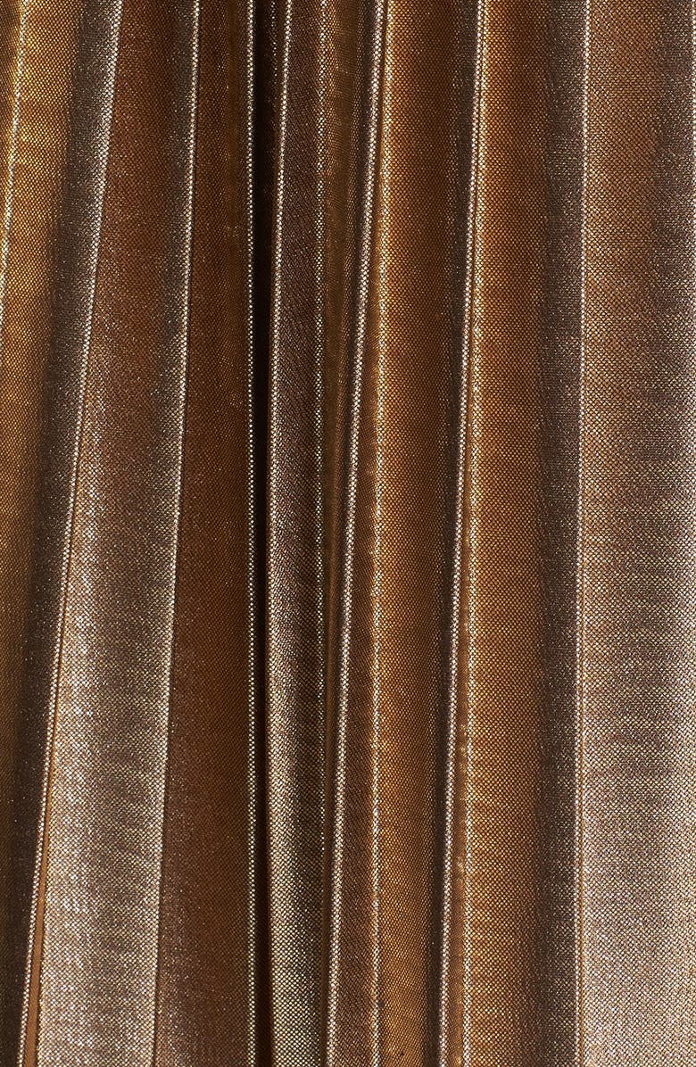 Rules of Etiquette Metallic Pleat Skirt, Alternate, color, 