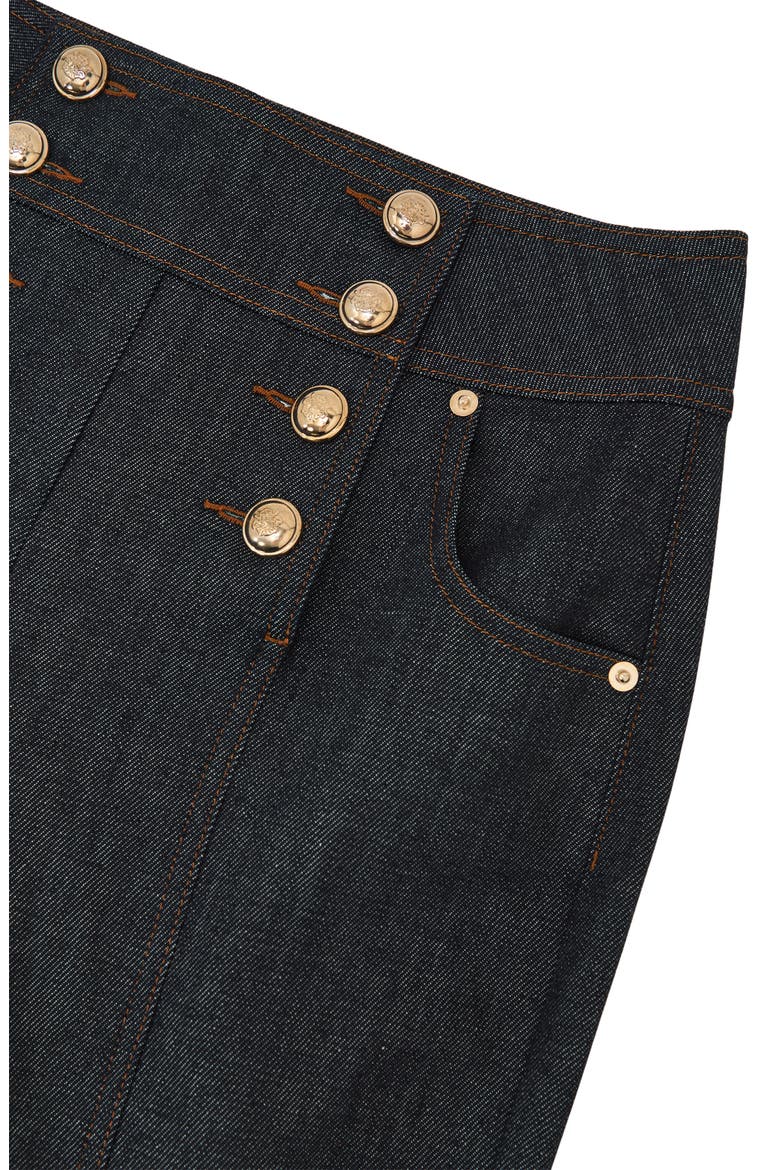 Skylar Sailor High Waist Bootcut Jeans, Alternate, color, DARK BLUE