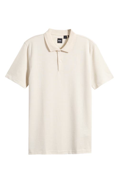 Hugo Boss Boss Parlay Cotton Polo In White