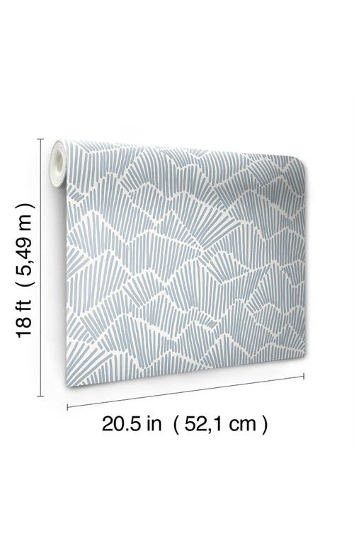 Wallpops Ridge Valley Peel & Stick Wallpaper In Blue