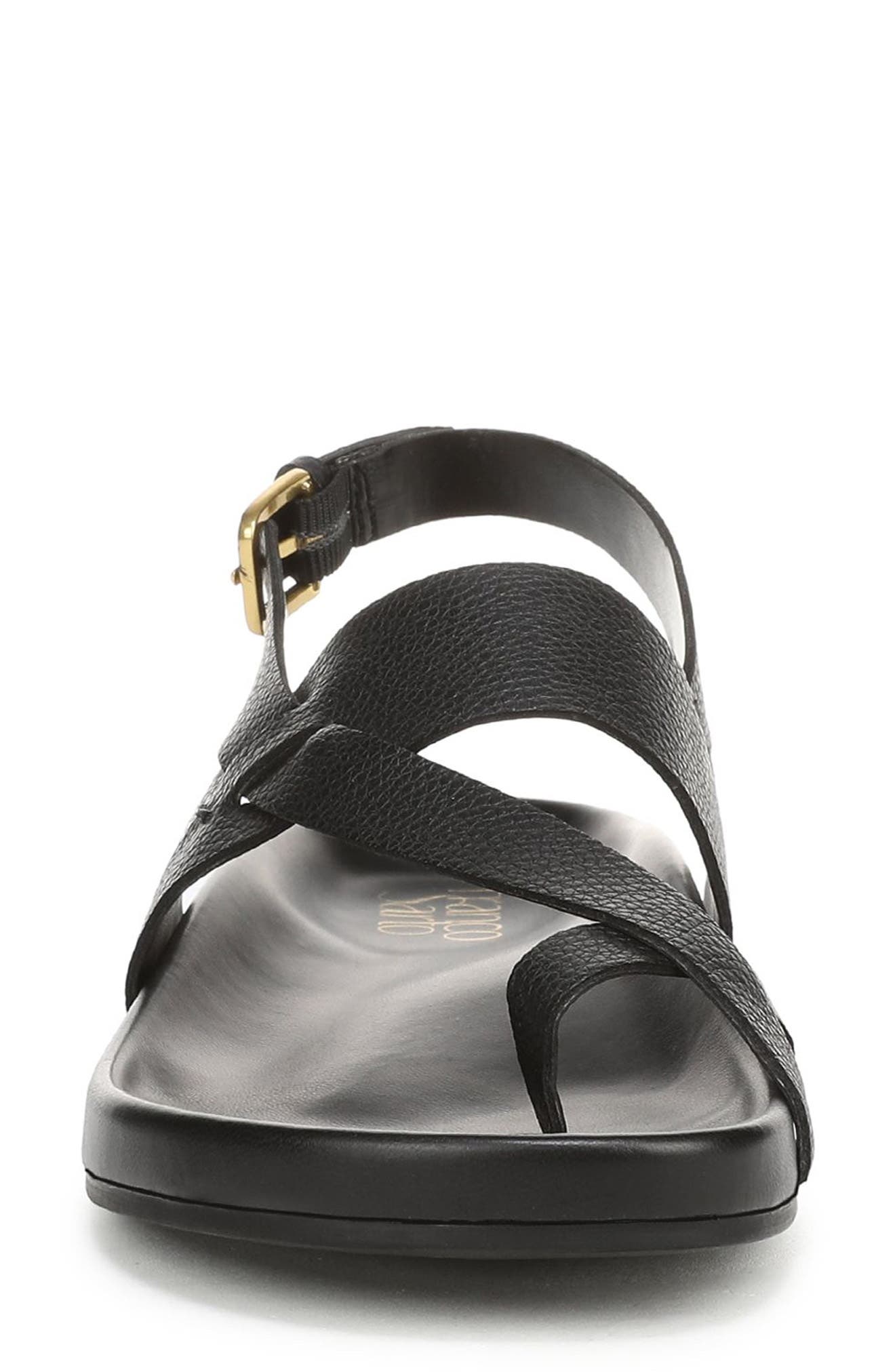 Franco Sarto Beryl Toe Loop Slingback Sandal, Alternate, color, Black