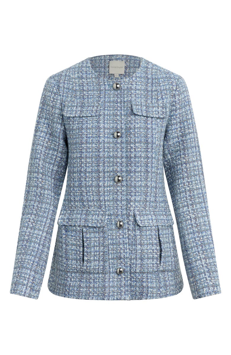 Favorite Daughter The Spencer Tweed Jacket, Alternate, color, Sky Blue Tweed