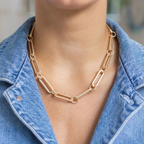 Erin Mcdermott Jewelry Lia Link Necklace In Gold