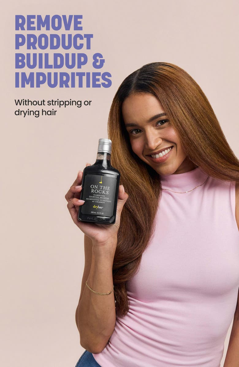 Drybar On the Rocks Clarifying Charcoal Shampoo, Alternate, color, 